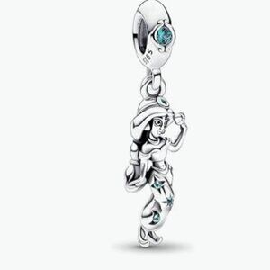 Sterling Silver Princess Jasmine Dangle Charm